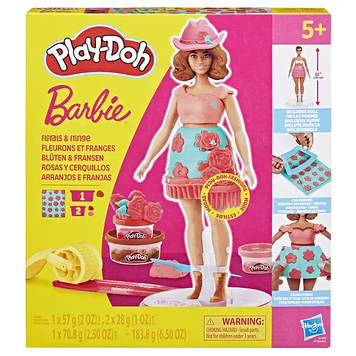 PD Набор для творчества с массой для лепки Hasbro Barbie. Цветы и бахрома (G1360) - фото 4