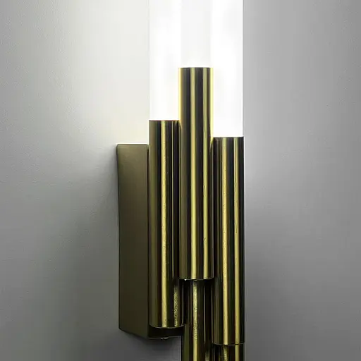 Латунный трубчатый стеновой LED светильник в корпусе 110 см Line F Арт. WJ351/1100 AB - фото 3