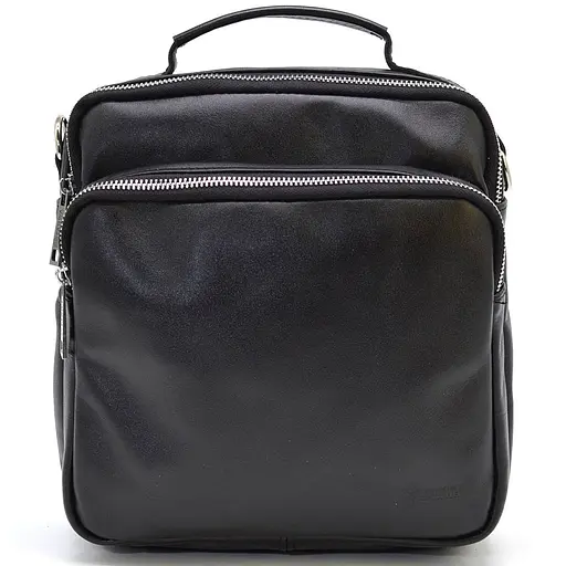 Чоловіча шкіряна сумка через плече TARWA 24х26х9 см sum0025372 - фото 4