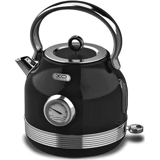 Электрочайник XO CF6 ретро с термометром черный - фото 2