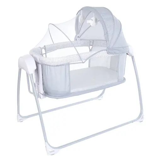 Кроватка-люлька Mastela 8902 с пультом управления серый