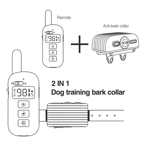 Електронний ошийник для собаки для дресирування + антилай 2 в 1 Dobe DB 500, помаранчевий ремінець (100609) - фото 5