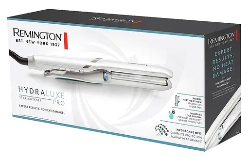 Випрямляч Remington Hydraluxe Pro, 56 Вт, температурних режимів 5, 150-230С, дисплей, кераміка, білий - фото 4