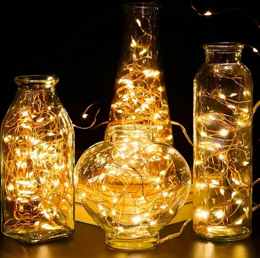 Светодиодная гирлянда Sun Lamp Капля Росы 200 LED  20м теплый белый свет оптом - фото 5