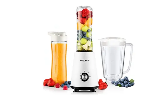 Портативний блендер 3 в 1 Mozano Nutri Sport 450Вт Білий 3 ємності в комплекті - фото 10