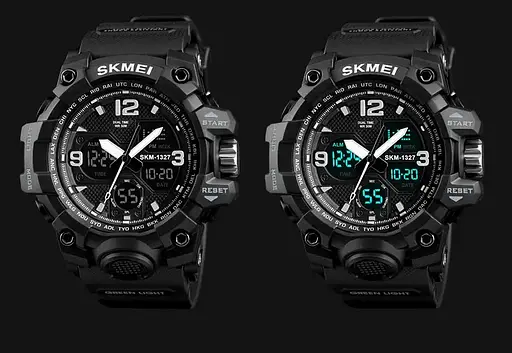 Чоловічий спортивний годинник Skmei 1327 Hamlet (Чорний) - фото 9