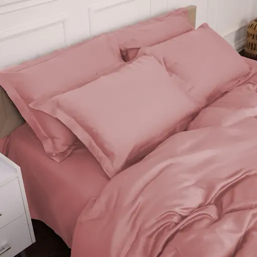 Простирадло MirSon Tencel №02 Pink 180x220 см (2200009368776) - фото 5