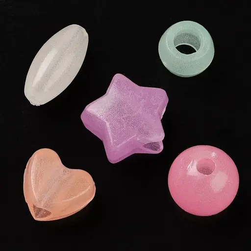 Декоративні намистинки для творчості Флуоресцентні Dom Busin УТ100031615 в упаковці 130 шт - фото 5