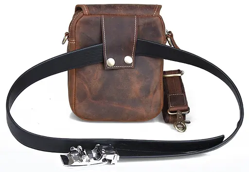 Вінтажна шкіряна сумка (чохол) Tiding 16.5х7х20 см sum0028246 - фото 6