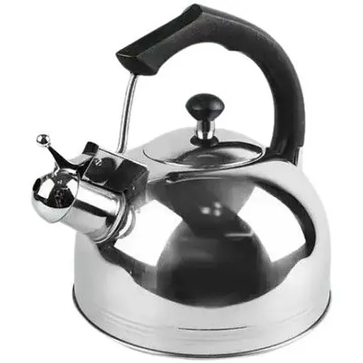 Чайник для плиты Maestro MR-1308 со свистком из нержавеющей стали 3.5 л Black - фото 1