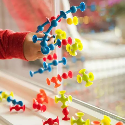 Конструктор на мініприсосках Fat Brain Toys MiniSquigz F107ML 75 деталей - фото 7