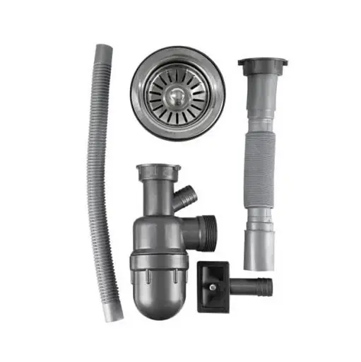 Мийка кухонна Kraft 510 D Decor кругла 510х510х180х0,8 мм Нержавіюча сталь 30412 - фото 3