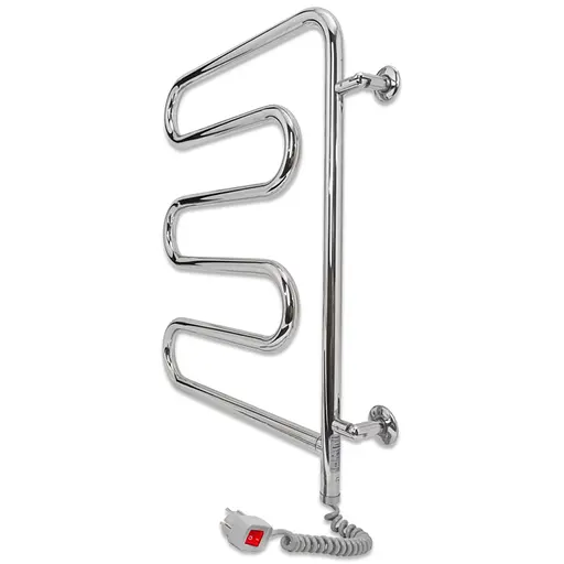 Электрический полотенцесушитель Laris Змеевик 25 РС5 450x570 поворотный Э 73207160, Хром - фото 3