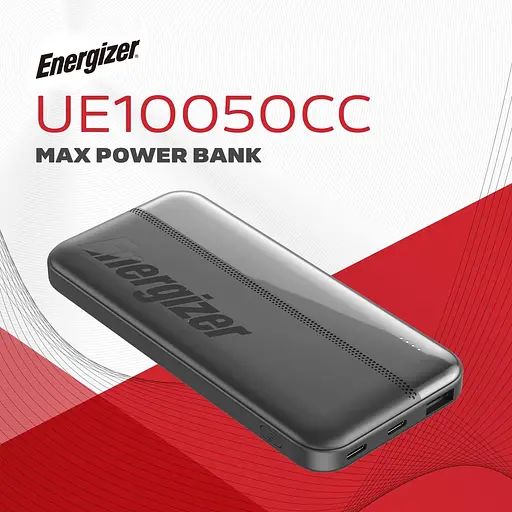 Павербанк Energizer Black 10 000 mAh / 15 Вт (UE10050CC) - фото 6