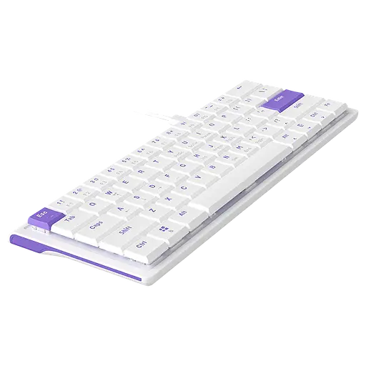 Клавіатура Ajazz NKL61 Wired Red Switch White Purple - фото 2