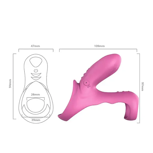 Виброкольцо Boss Series Ranger Penis Ring 10.9 см розовый - фото 3