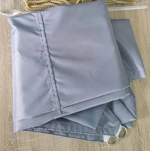 Тент навіс затінюючий трикутний 4х4х4м Оксфорд (Сірий) - фото 10