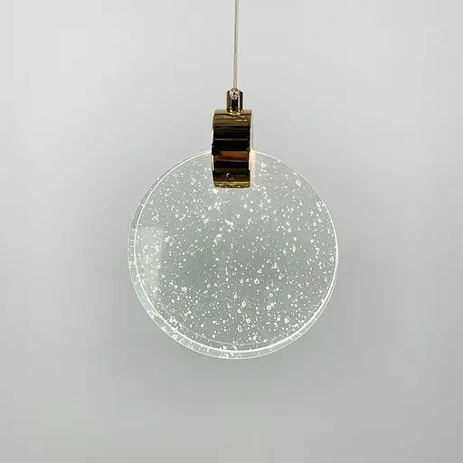 Подвесной дизайнерский светильник с прозрачным стеклянным корпусом | Line F | Арт. AA226-160 GD - фото 8