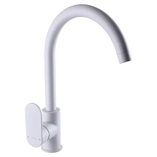 Змішувач для кухні Topaz Barts TB 07403-H36-W Білий - фото 1