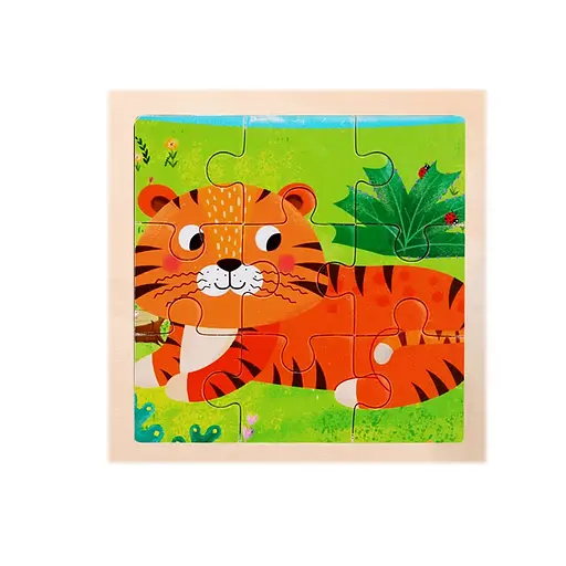 Пазлы-вкладыши деревянные, 9 элементов, C66105 (в ассортименте) - фото 5