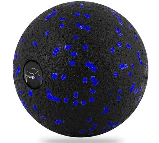 Набір для масажу та йоги PowerPlay PP_4092 EPP (Комплект з 3 штук) Blue + гумка 7,5 кг (PP_4092_Blue) - фото 2