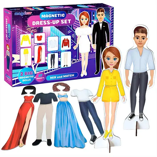 Настольная магнитная игра Fashion story ML4032-08 EN магнитная кукла, 27 магнитов