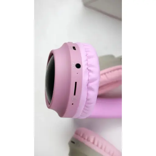 Наушники с ушками Hoco W27 Cheerful Cat Ear беспроводные подсветка 6931474718464 - фото 8
