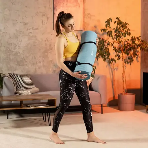 Коврик для йоги Hop-Sport HS-NB015GM NBR 1,5см світлий морський - фото 8