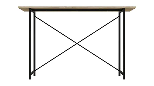 Стол письменный Line Лайт Ferrum-decor 750x1200x500 Черный металл ДСП Дуб Сонома 16 мм (FRD-104853) - фото 7