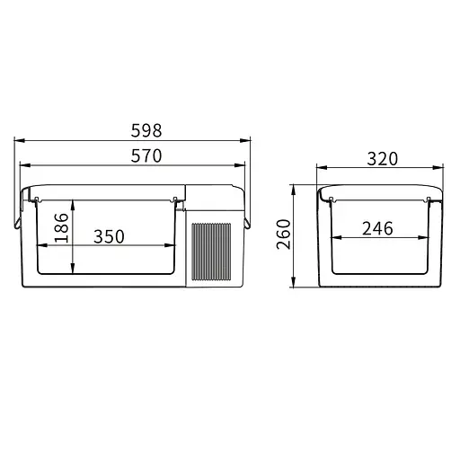 Компрессорный автохолодильник Alpicool Y16 (15 литров) - фото 5