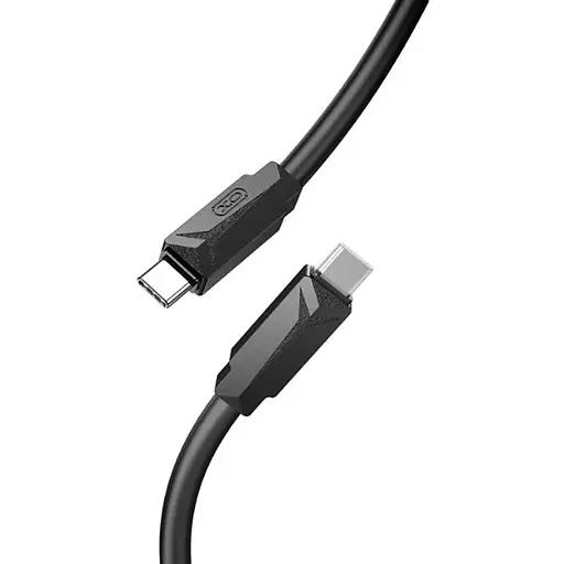 Кабель XO NBQ233B Type-c to TYPE-C 60W Data Cable Черный - фото 1