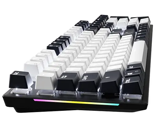 Клавіатура ігрова механічна GamePro MK-144-B Hot-Swap Outemu Red Switch USB Black-White - фото 3