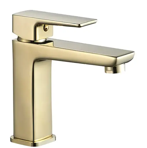 Смеситель для умывальника Rea Orix низкий gold REA-B6163 Золотой - фото 1