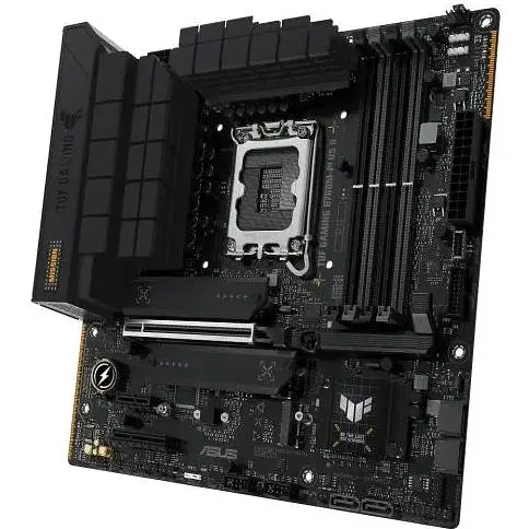 Материнская плата Asus TUF Gaming LGA1700, B760M-PLUS II, B760, 4xDDR5, Int.Video (CPU), 4xSATA3, 3xM.2, 1xPCI-E 5.0 x16, 1xPCI-E 4.0 x4, 1xPCI-E 3.0 x1, Realtek 7.1, Realtek 2.5Gb, 6xUSB3.2/7xUSB2.0, HDMI/DP, MicroATX - фото 3