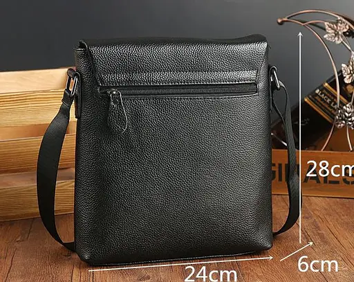 Сумка-месенджер шкіряна TIDING BAG 000305389 - фото 6