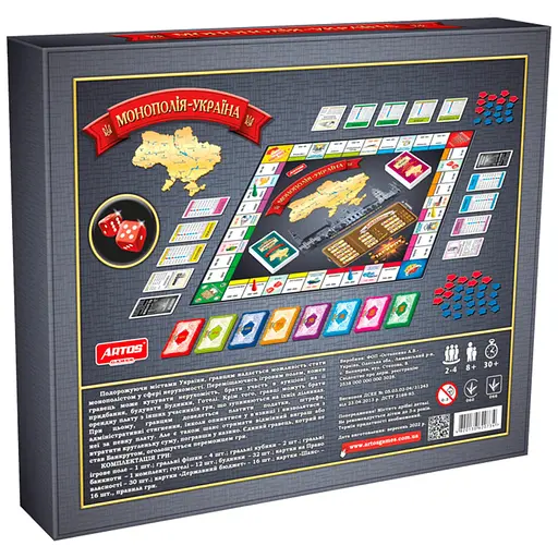 Настольная игра "Монополия Украина" 0734ATS на укр. языке - фото 2