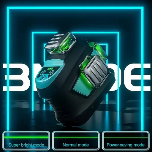 Лазерный нивелир DecTeam DJ03CG 3D уровень с дистанционным управлением для строителей 12 самовелелированных линий - фото 3