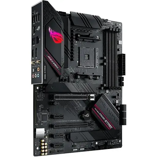 Материнская плата Asus Rog Strix AM4 (B550) B550-F Gaming WIFI II, B550, 4xDDR4, CrossFire, Int.Video (CPU), 6xSATA3, 2xM.2, 1xPCI-E 16x 4.0, 1xPCI 1x 3.0, ROG SupremeFX, I225-V, WiFi 6, Bluetooth 5.2, 8xUSB3.2/4xUSB2.0, HDMI/DP, ATX - фото 3