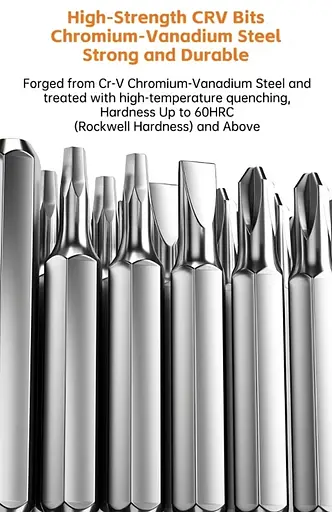 Аккумуляторная отвертка 46 в 1 с магнитными битами. Черная - фото 13