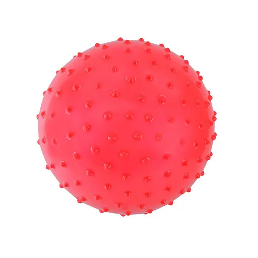 М'ячик дитячий з шипами MB0112 гумовий 18 см, 58 грам Червоний