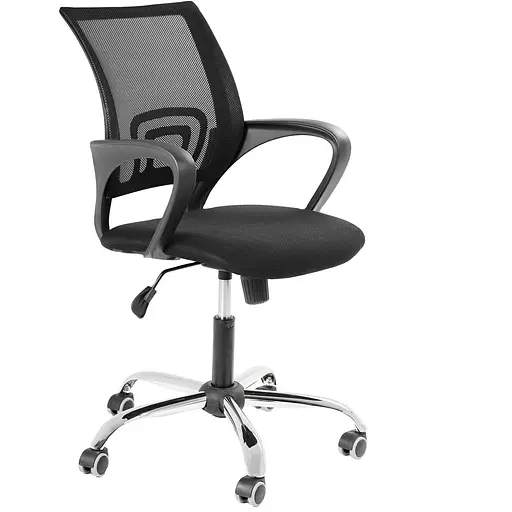 Кресло Веб Хром сиденье А-46/спинка Сетка синяя