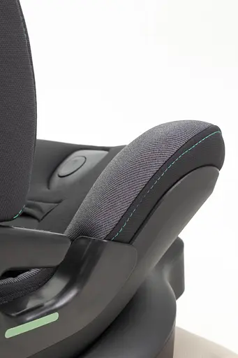 Автокрісло Carrello Avalon CRL-8805 Absolute Black з поворотом, опорною стійкою - фото 8
