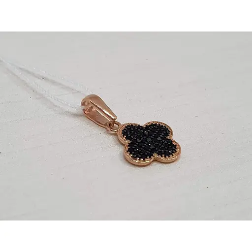 Золота підвіска Favoritum Конюшина з фіанітами. 311068_Ч - фото 2