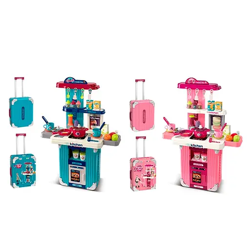 Кухня, 48x24x66 см, звук, свет, посуда, 008-101-106A (в ассортименте) - фото 3