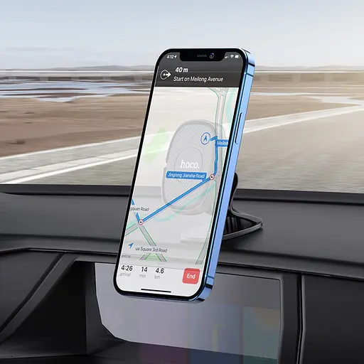 Автодержатель Hoco DCA12 магнитный черный - фото 2