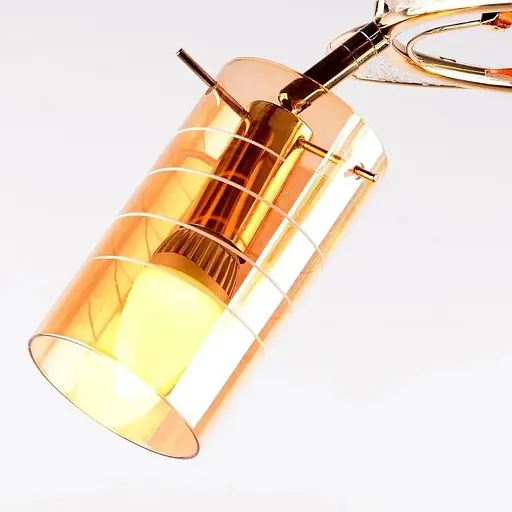 Люстра потолочная Brille классическая E14 40W G (LK-355C/3) - фото 2
