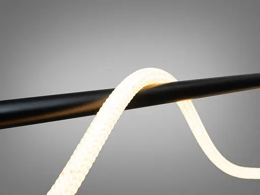 Сучасна світлодіодна люстра шланг, 20W, чорна люстра - фото 3