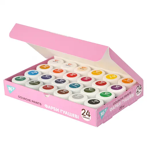 Гуашеві фарби Yes Pusheen 24 кольорів по 20 мл (230404) - фото 2