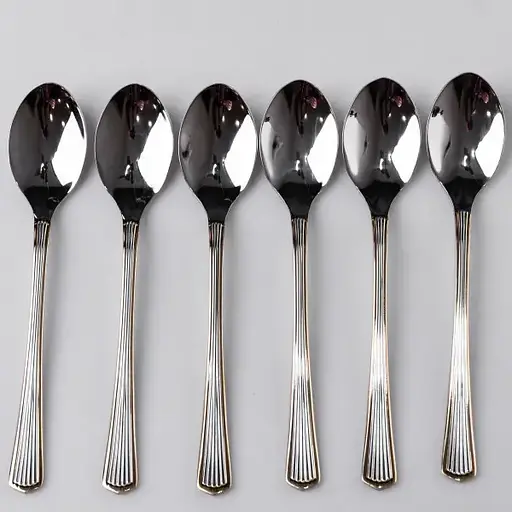 Набор чайных ложек Yiwu 6 штук из нержавеющей стали 14.5 см ложки чайные посуда нержавейка десерт кофе HP-16978-03 - фото 3