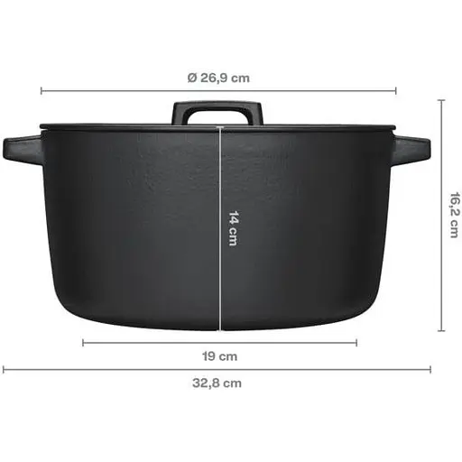 Кастрюля чугунная Fiskars Folken 6 л (1075697) - фото 4